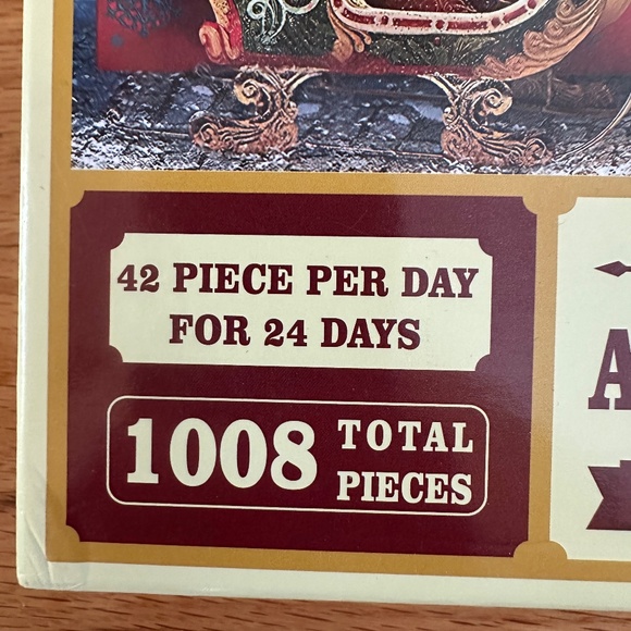NIB Advent Calendar Jigsaw Puzzle Christmas Shop 1000 Piece - Picture 7 of 10